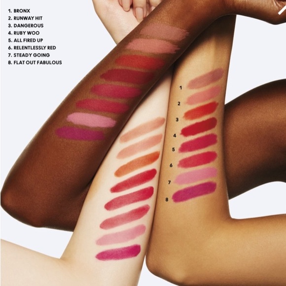 BUNDLE: MAC Retro Matte Lipstick in 707 Ruby Woo & 702 Dangerous - Picture 9 of 16